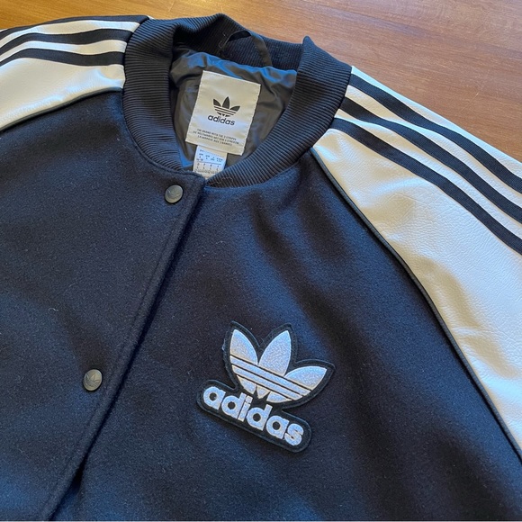 ADIDAS Women’s Oversized Varsity Jacket - Picture 8 of 10